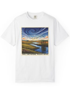Shell Lake National Wildlife Refuge WPA Style Unisex T-shirt