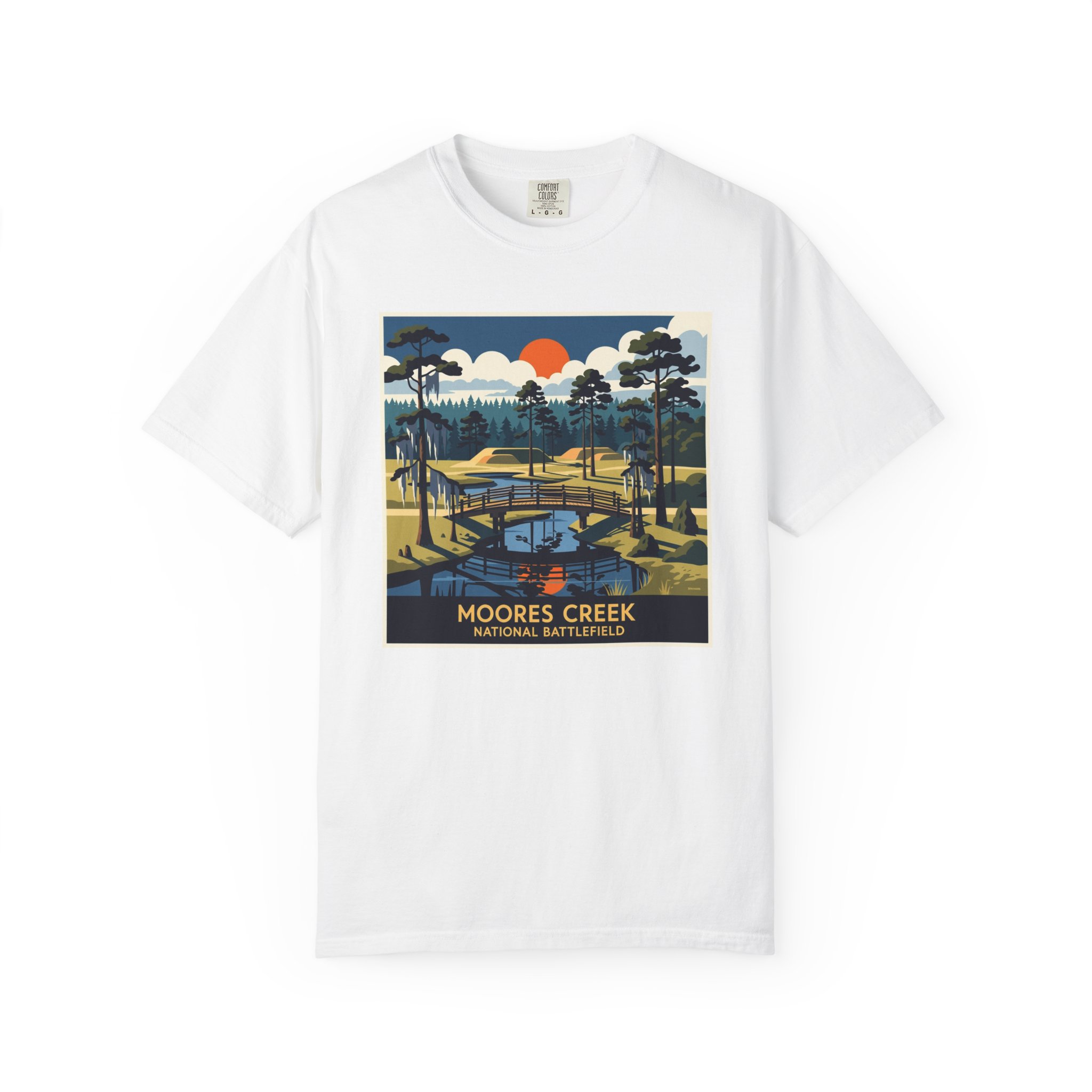 Moores Creek National Battlefield WPA Style Unisex T-shirt