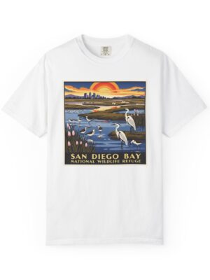 San Diego Bay National Wildlife Refuge WPA Style Unisex T-shirt