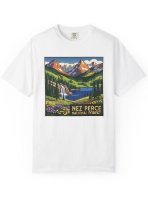 Nez Perce National Forest WPA Style Unisex T-shirt
