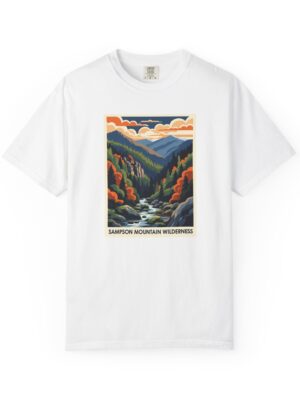 Sampson Mountain Wilderness WPA Style Unisex T-shirt