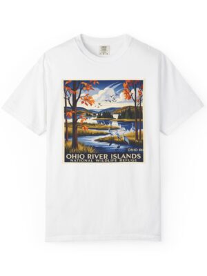 Ohio River Islands National Wildlife Refuge WPA Style Unisex T-shirt