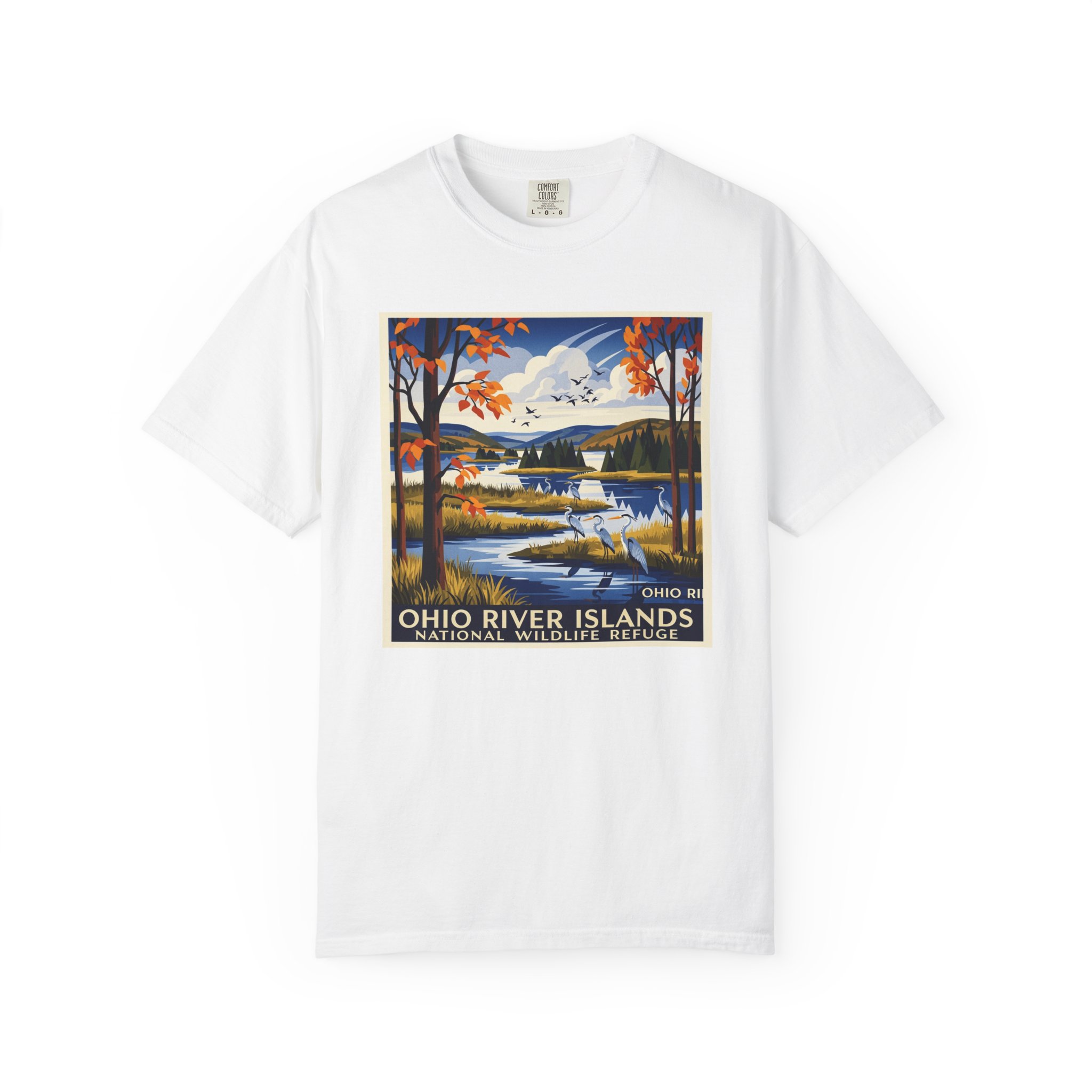 Ohio River Islands National Wildlife Refuge WPA Style Unisex T-shirt