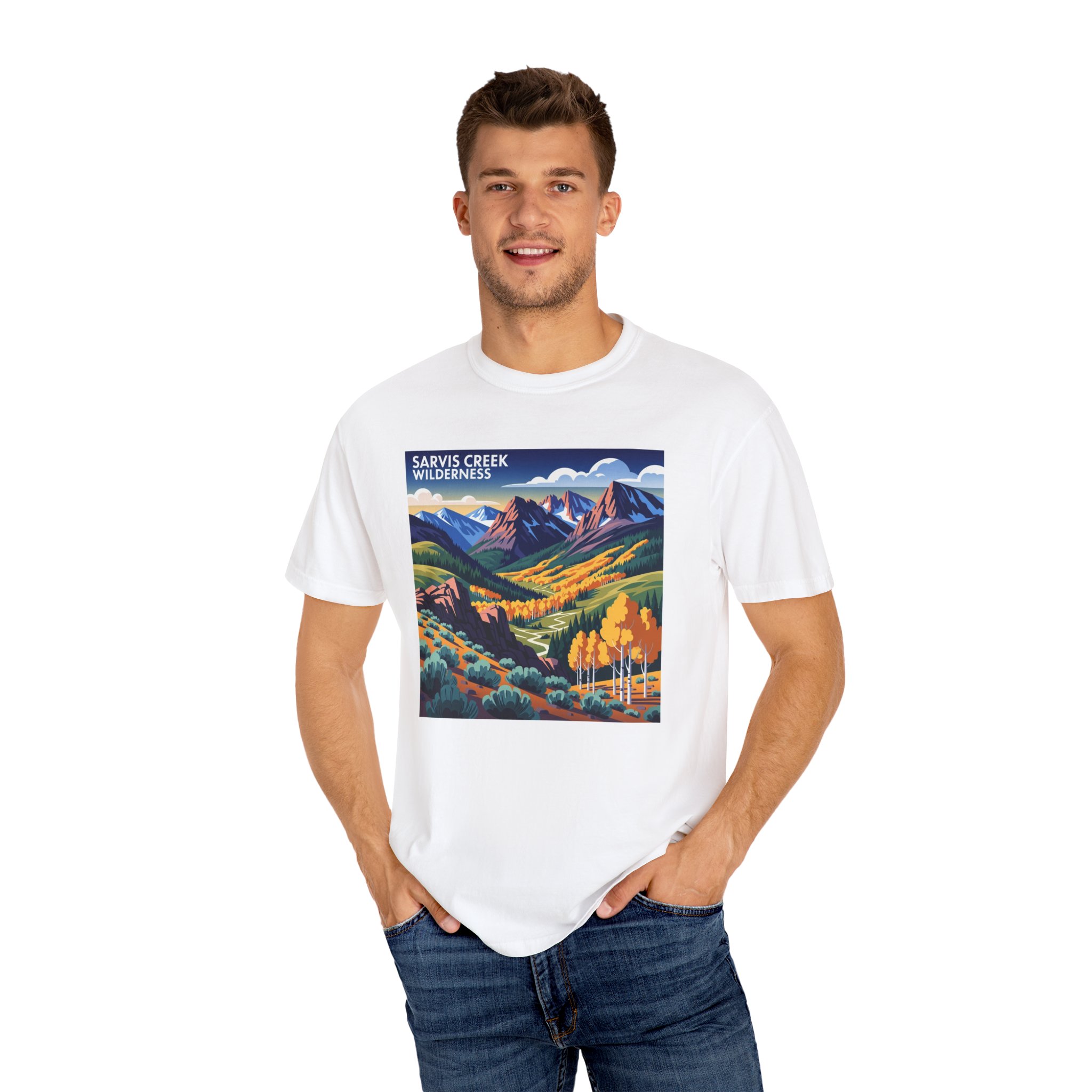 Sarvis Creek Wilderness WPA Style Unisex T-shirt - Image 4