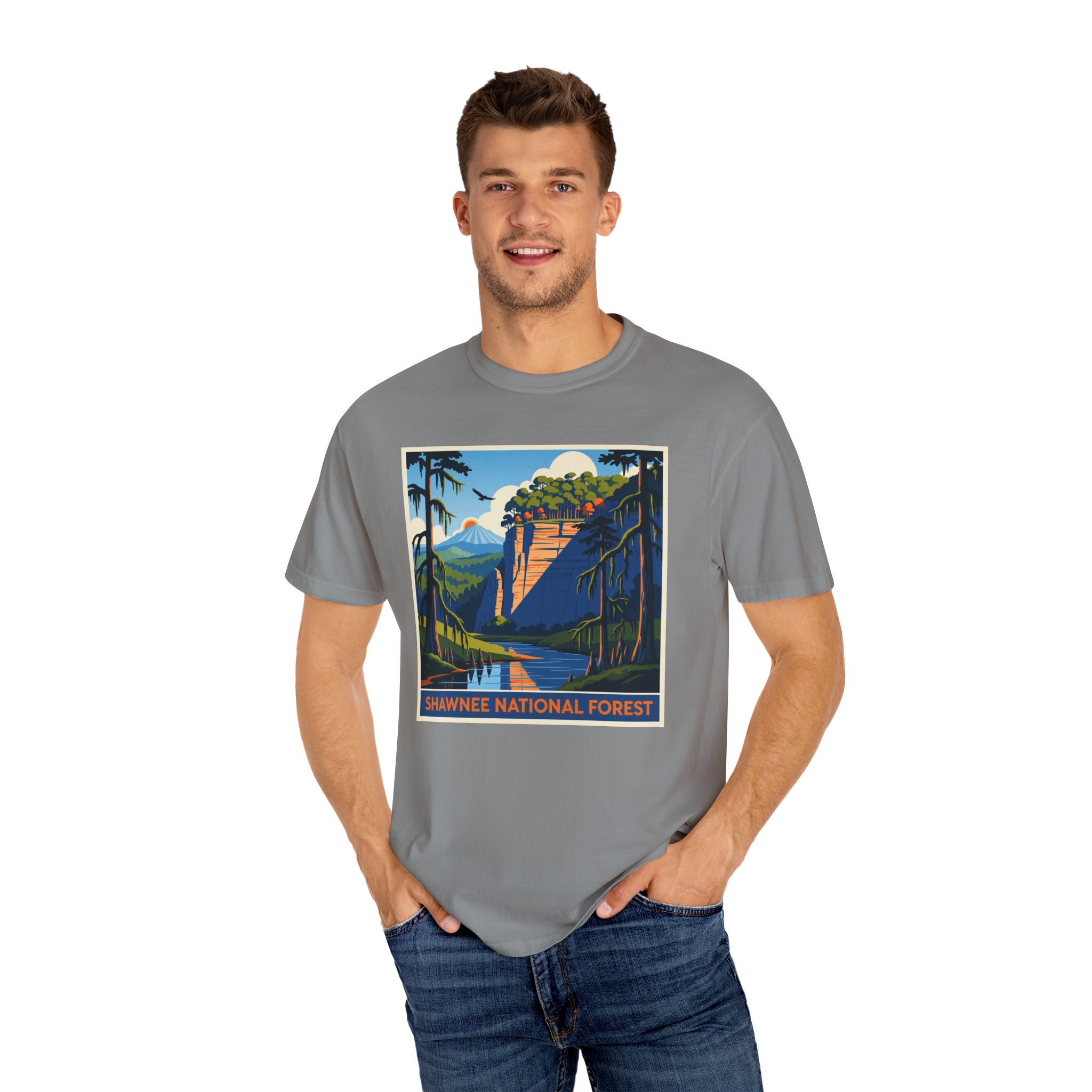 Shawnee National Forest WPA Style Unisex T-shirt - Image 10