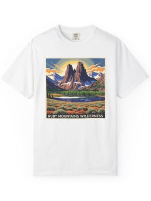 Ruby Mountains Wilderness WPA Style Unisex T-shirt