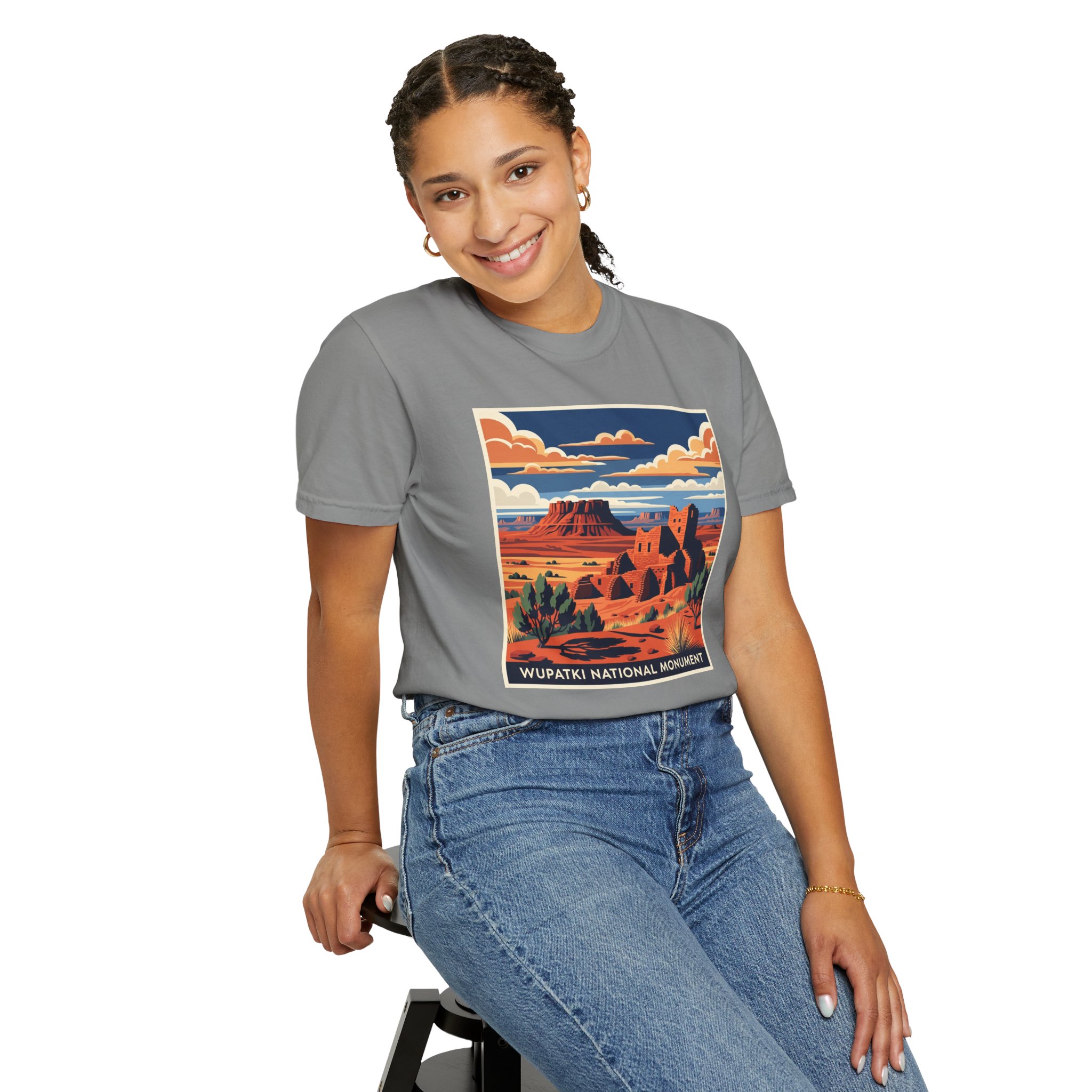 Wupatki National Monument WPA Style Unisex T-shirt - Image 11
