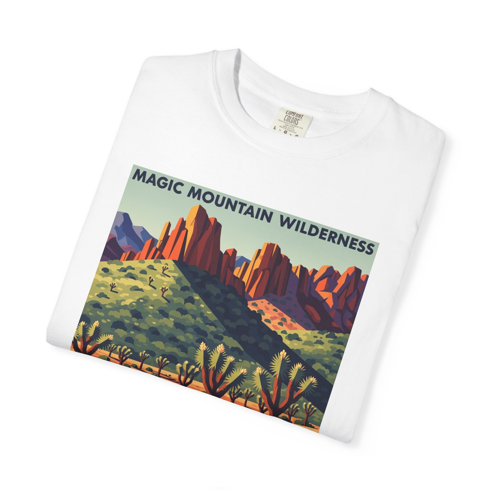Magic Mountain Wilderness WPA Style Unisex T-shirt - Image 3