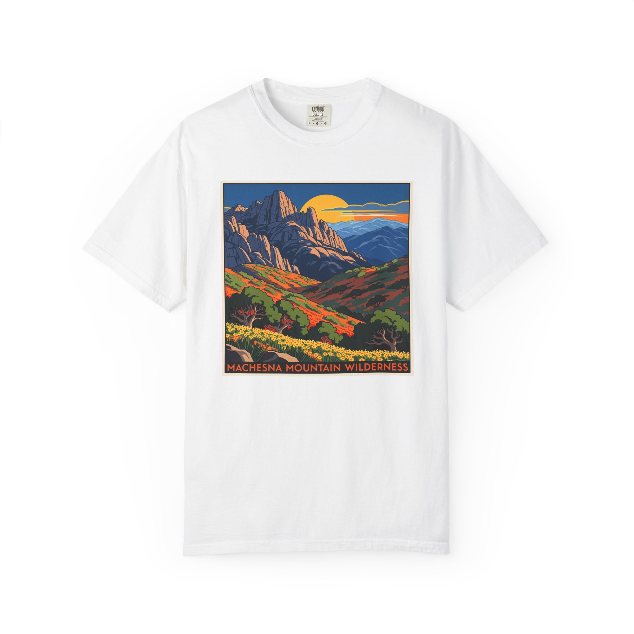 Machesna Mountain Wilderness WPA Style Unisex T-shirt