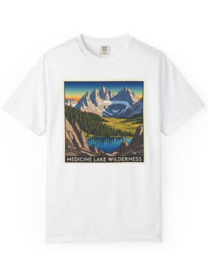 Medicine Lake Wilderness WPA Style Unisex T-shirt