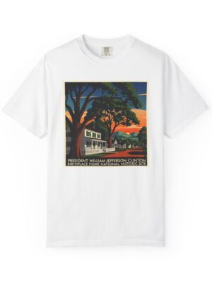 President William Jefferson Clinton Birthplace Home National Historic Site WPA Style Unisex T-shirt