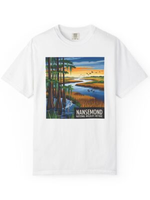 Nansemond National Wildlife Refuge WPA Style Unisex T-shirt