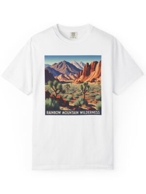 Rainbow Mountain Wilderness WPA Style Unisex T-shirt