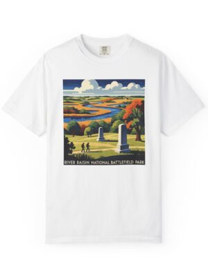 River Raisin National Battlefield Park WPA Style Unisex T-shirt