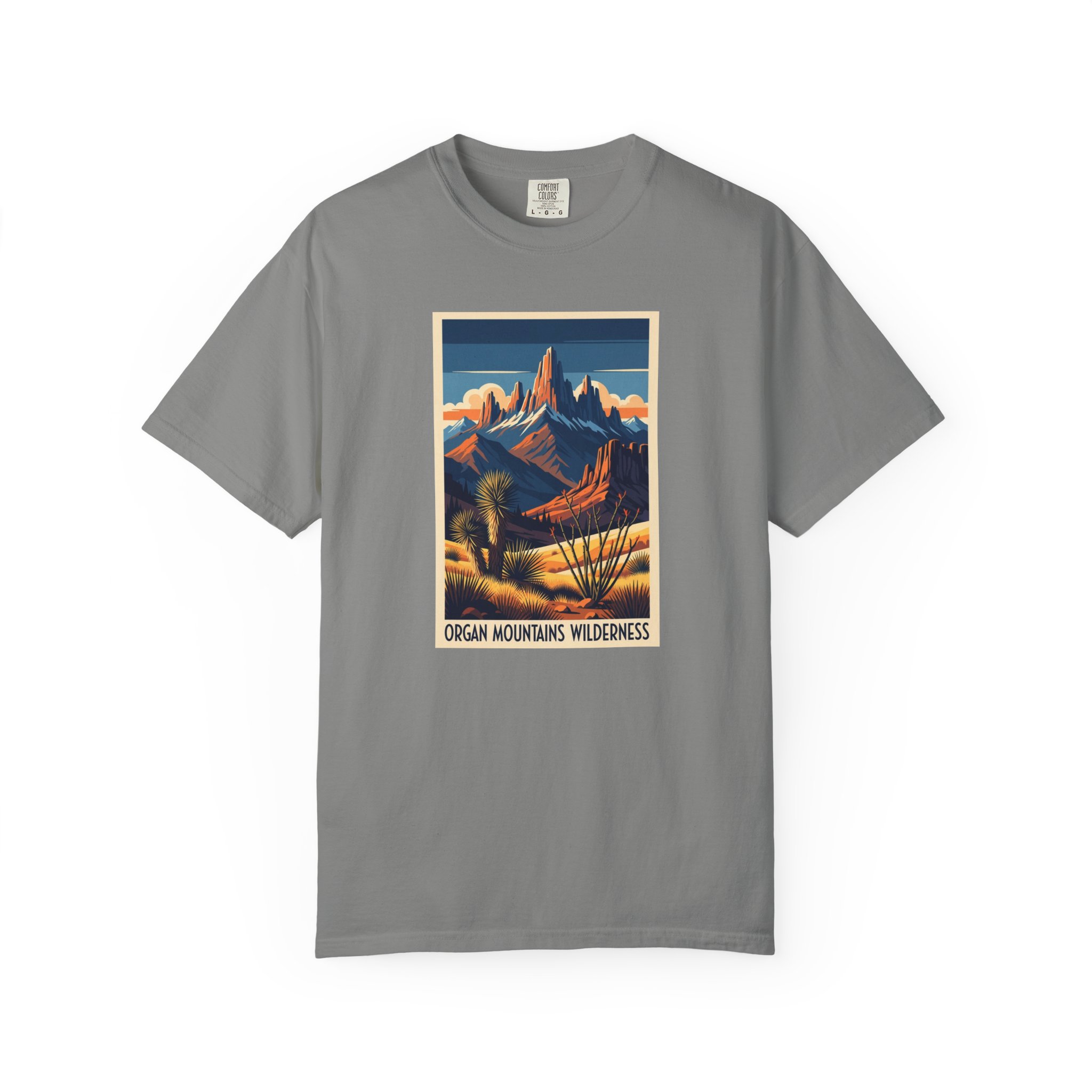 Organ Mountains Wilderness WPA Style Unisex T-shirt - Image 7