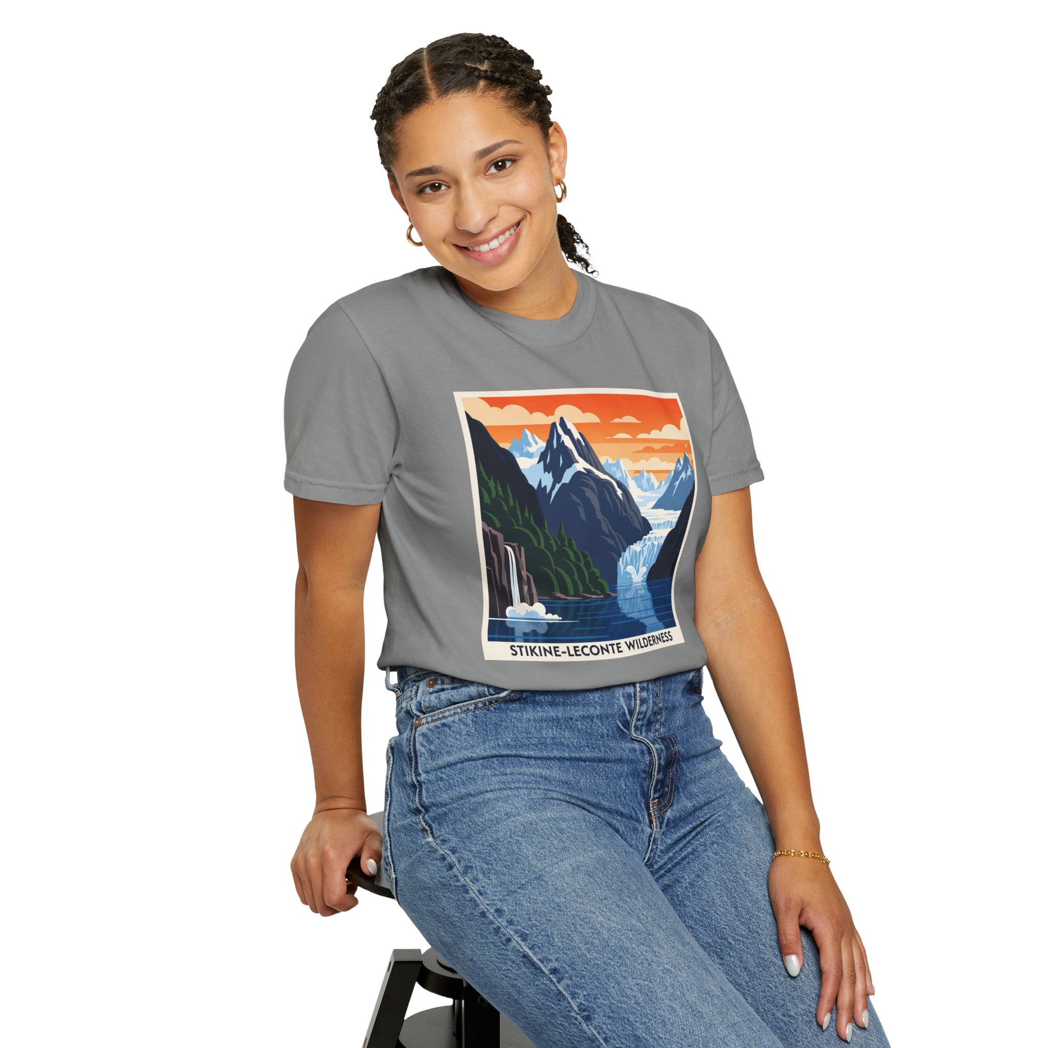 Stikine–LeConte Wilderness WPA Style Unisex T-shirt - Image 11
