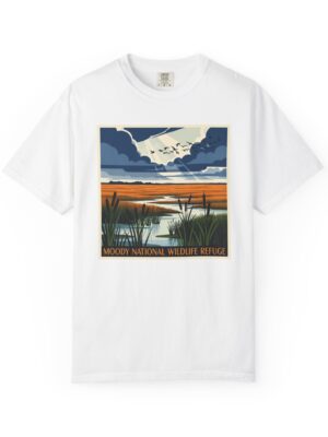 Moody National Wildlife Refuge WPA Style Unisex T-shirt