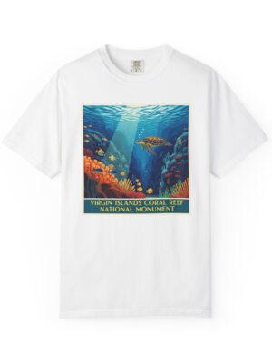 Virgin Islands Coral Reef National Monument WPA Style Unisex T-shirt