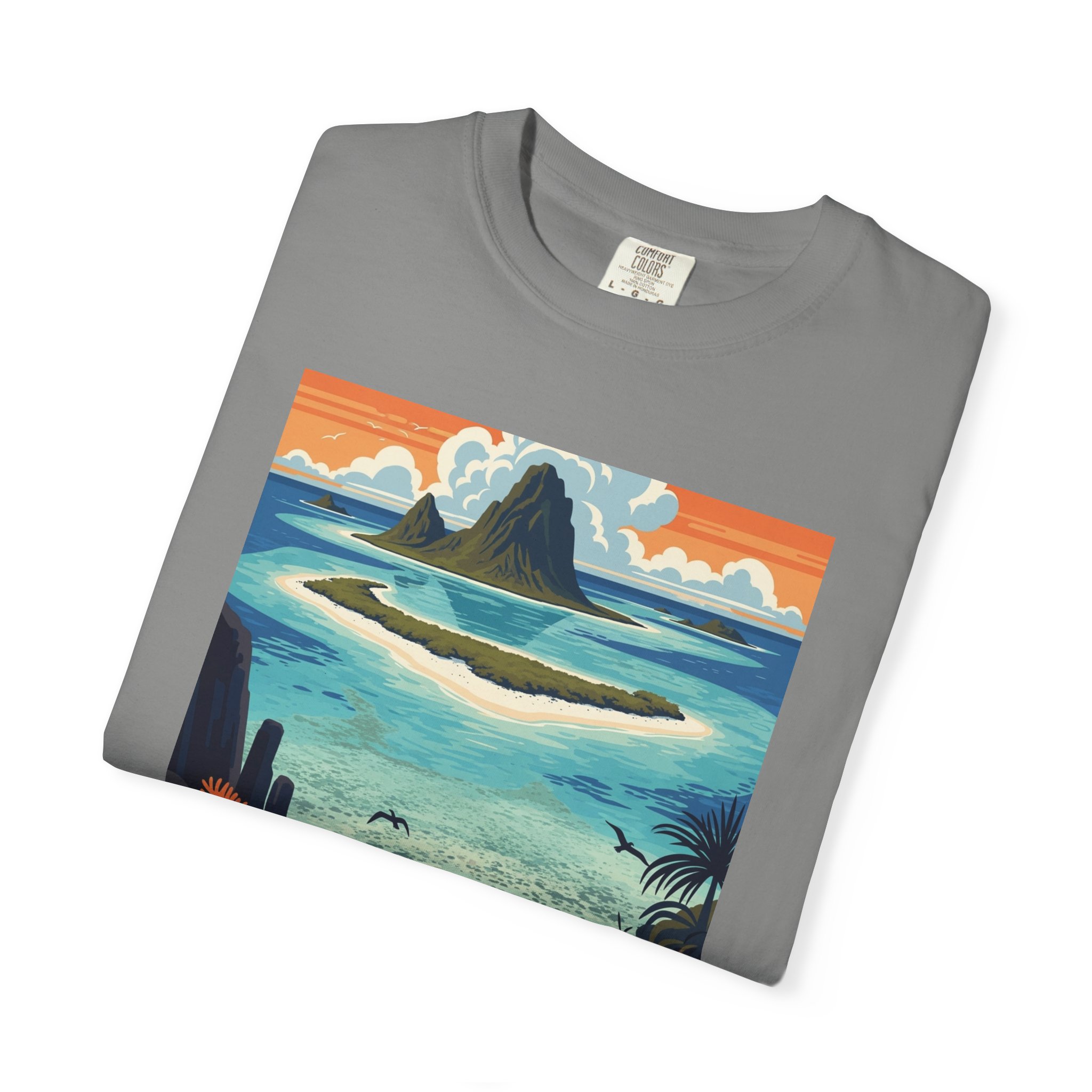 Rose Atoll National Wildlife Refuge WPA Style Unisex T-shirt - Image 9