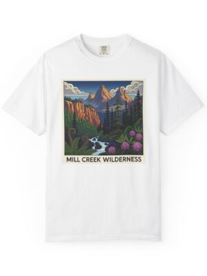 Mill Creek Wilderness WPA Style Unisex T-shirt