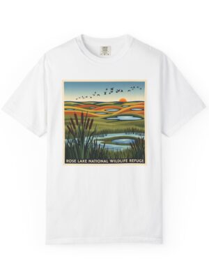 Rose Lake National Wildlife Refuge WPA Style Unisex T-shirt