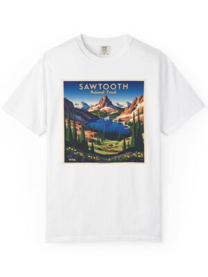 Sawtooth National Forest WPA Style Unisex T-shirt
