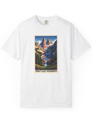 Trinity Alps Wilderness WPA Style Unisex T-shirt