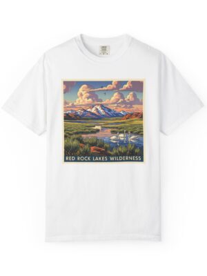 Red Rock Lakes Wilderness WPA Style Unisex T-shirt