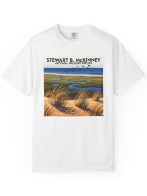 Stewart B. McKinney National Wildlife Refuge WPA Style Unisex T-shirt