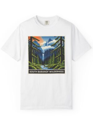 South Baranof Wilderness WPA Style Unisex T-shirt