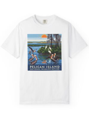Pelican Island National Wildlife Refuge WPA Style Unisex T-shirt
