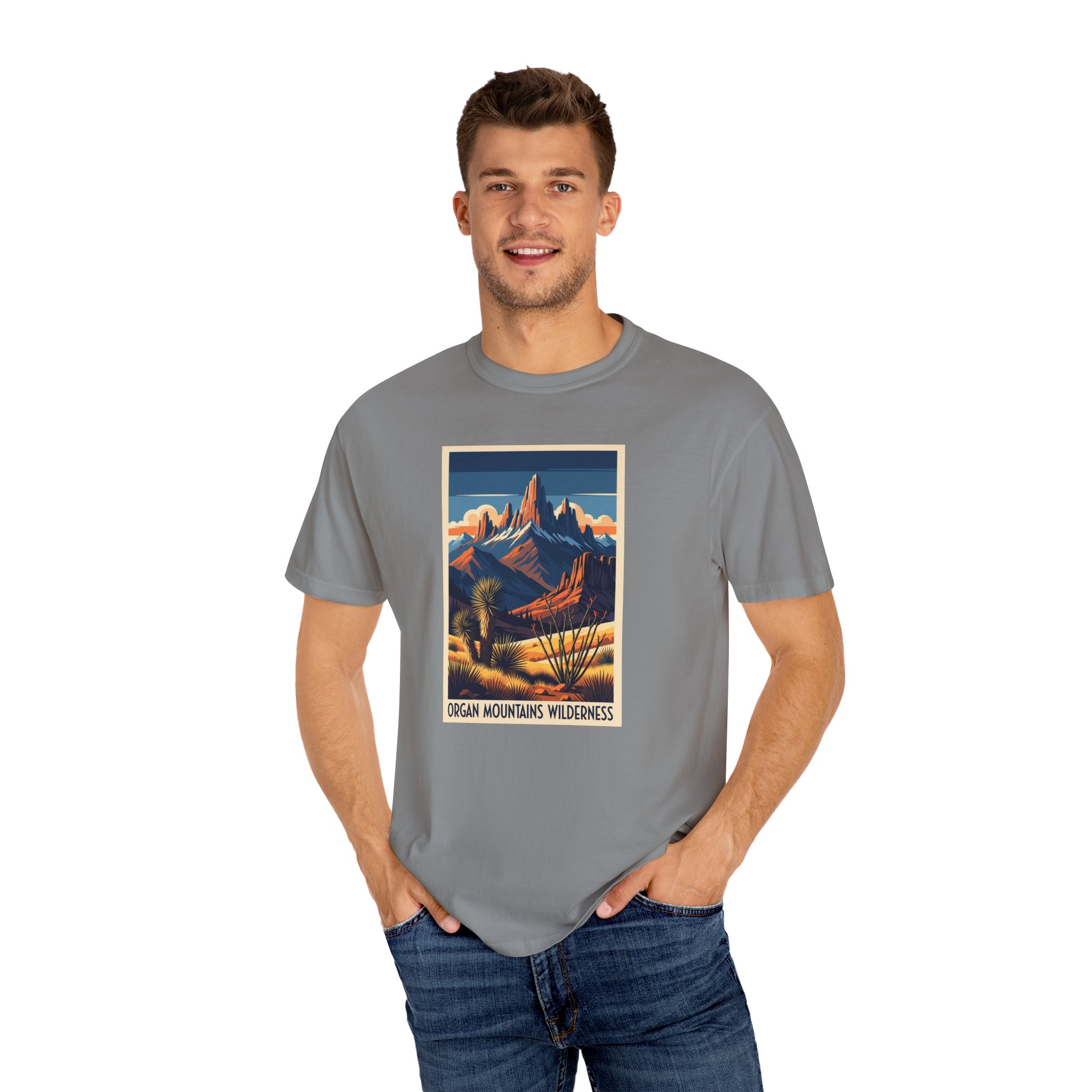 Organ Mountains Wilderness WPA Style Unisex T-shirt - Image 10