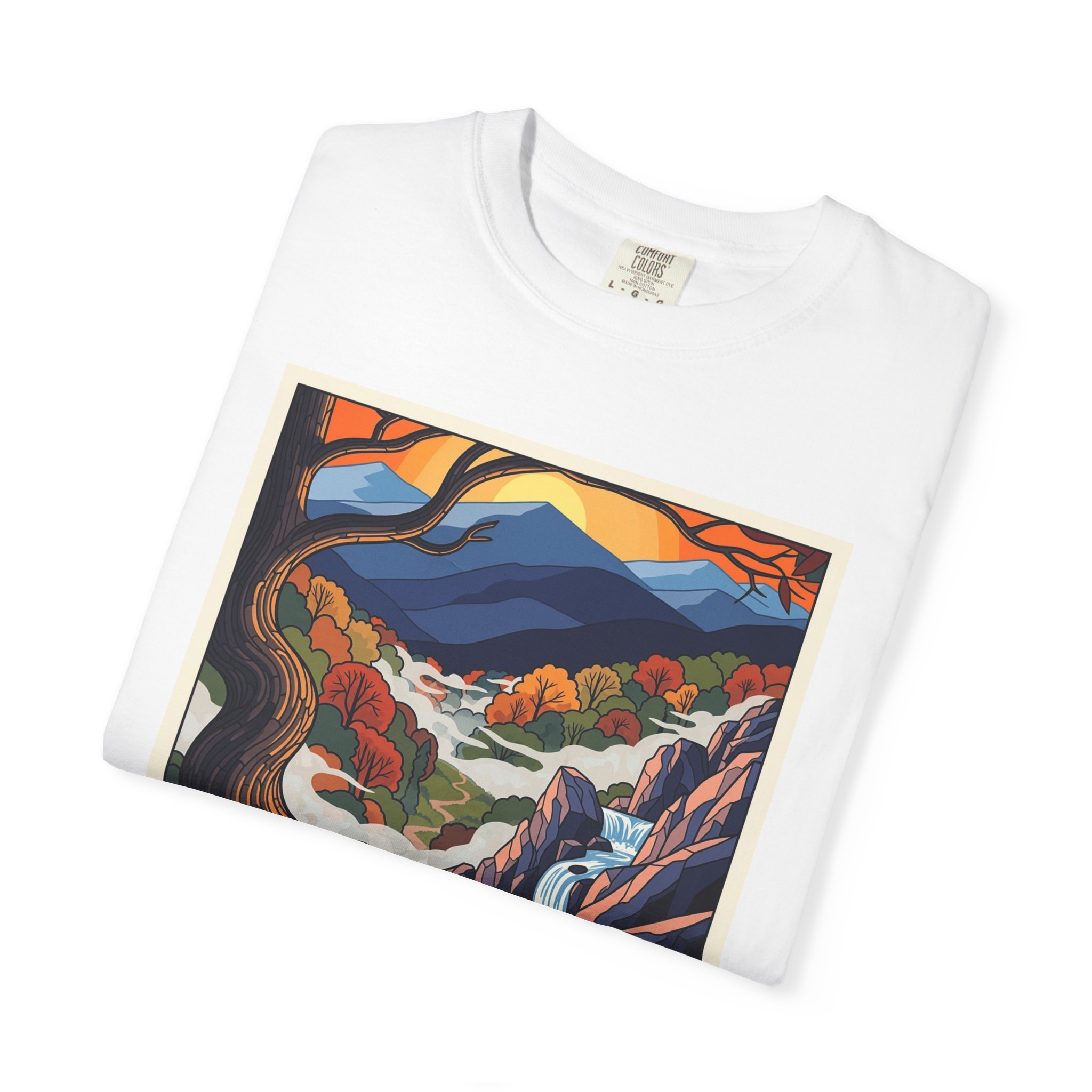 Shenandoah Wilderness WPA Style Unisex T-shirt - Image 3