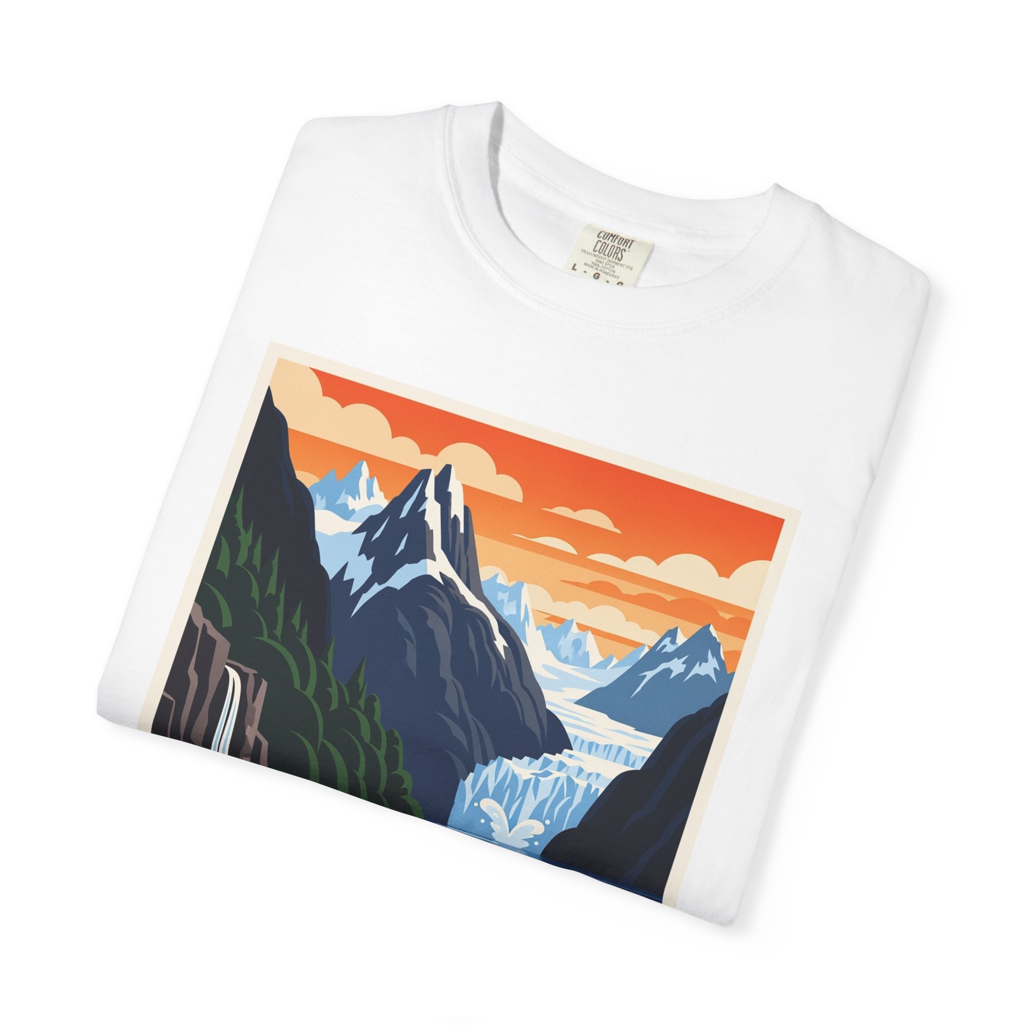 Stikine–LeConte Wilderness WPA Style Unisex T-shirt - Image 3