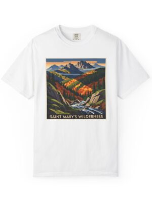 Saint Mary's Wilderness WPA Style Unisex T-shirt