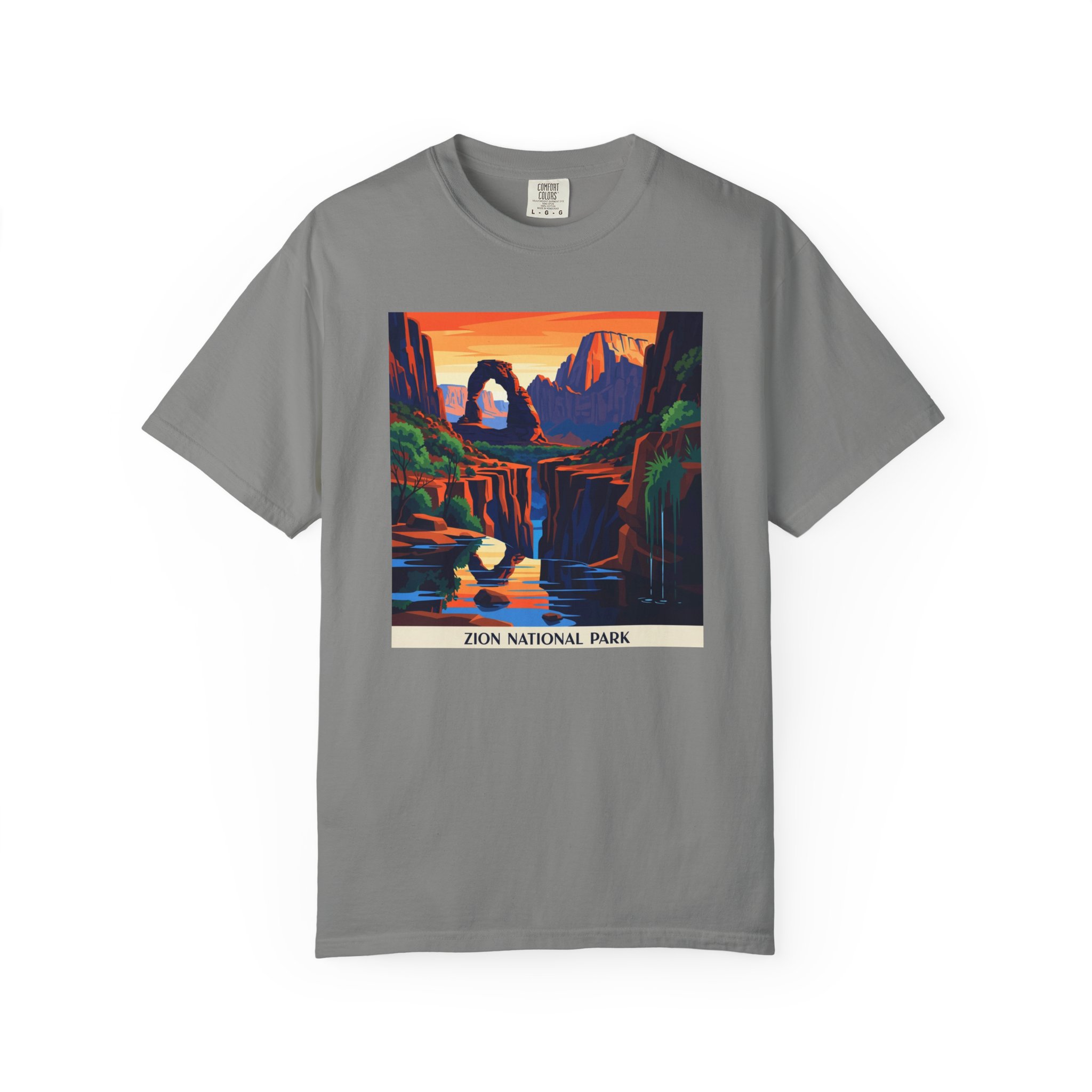 Zion National Park WPA Style Unisex T-shirt - Image 7