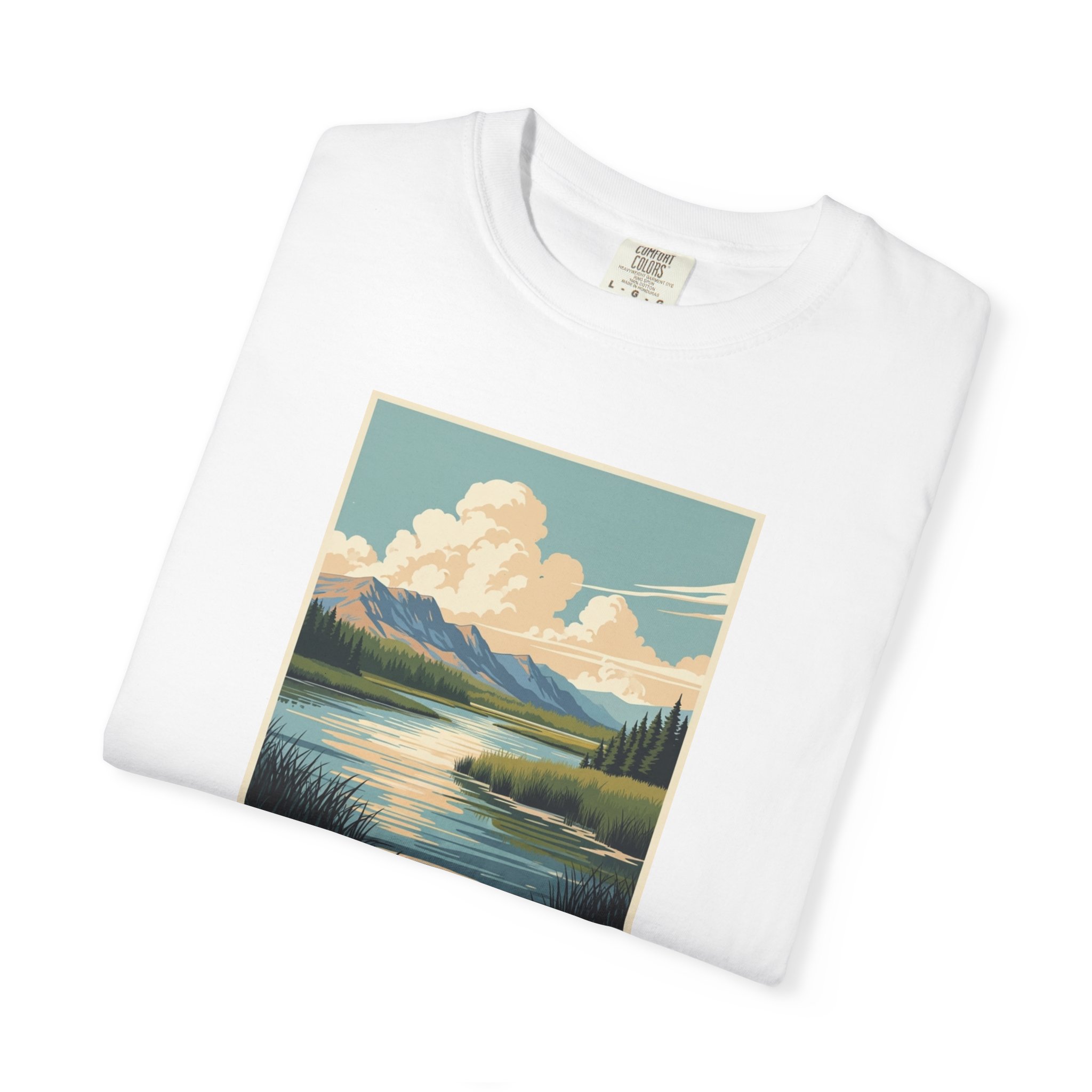 White River National Wildlife Refuge WPA Style Unisex T-shirt - Image 3