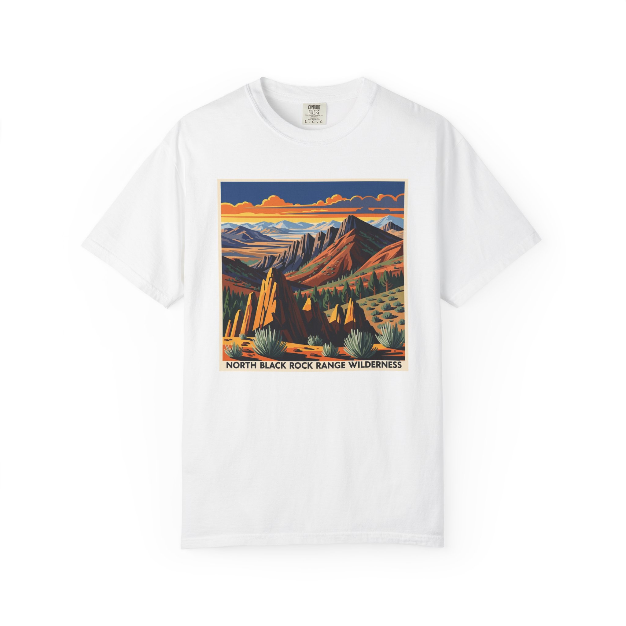 North Black Rock Range Wilderness WPA Style Unisex T-shirt
