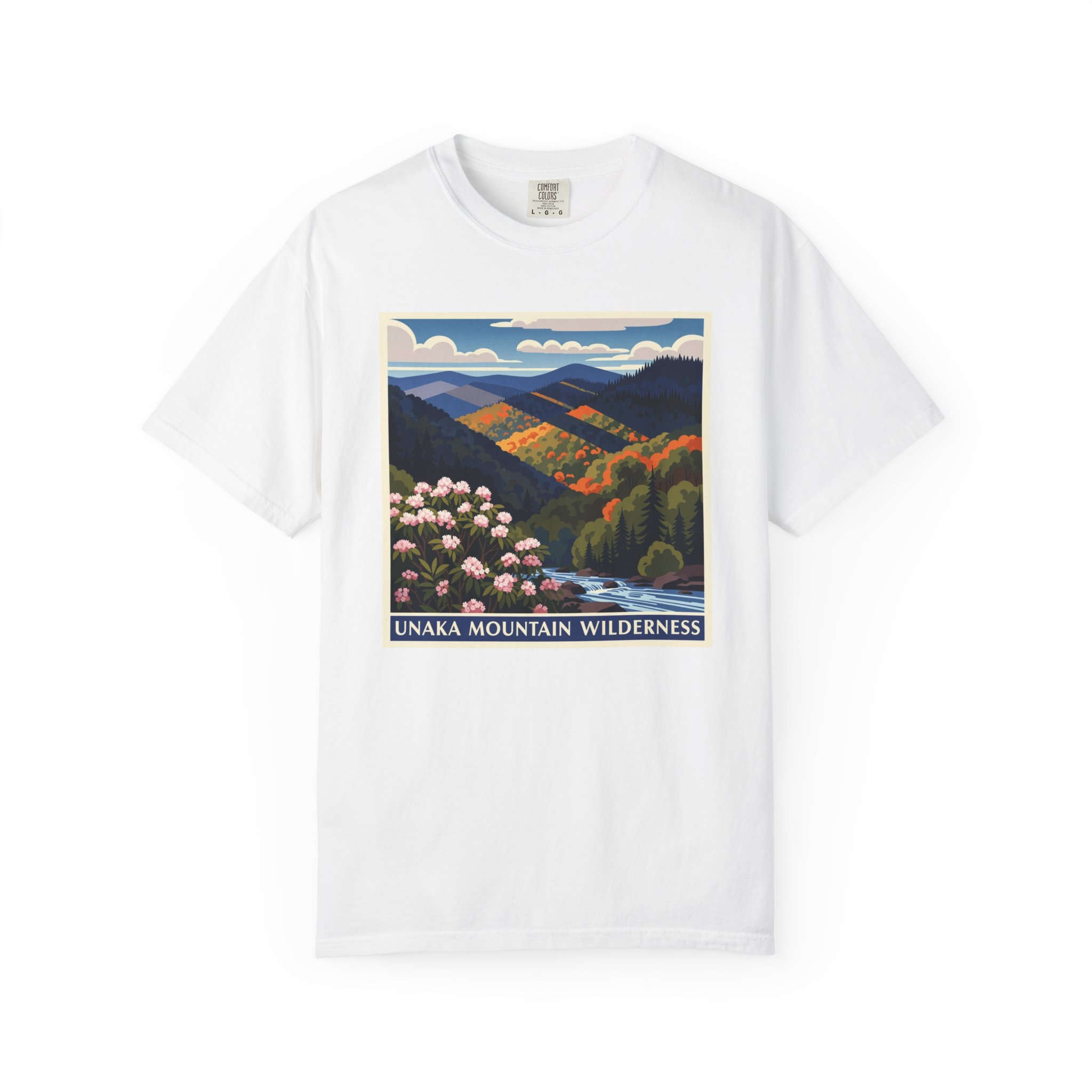 Unaka Mountain Wilderness WPA Style Unisex T-shirt