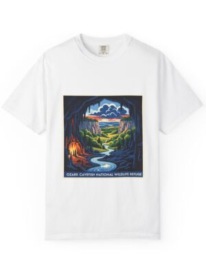 Ozark Cavefish National Wildlife Refuge WPA Style Unisex T-shirt