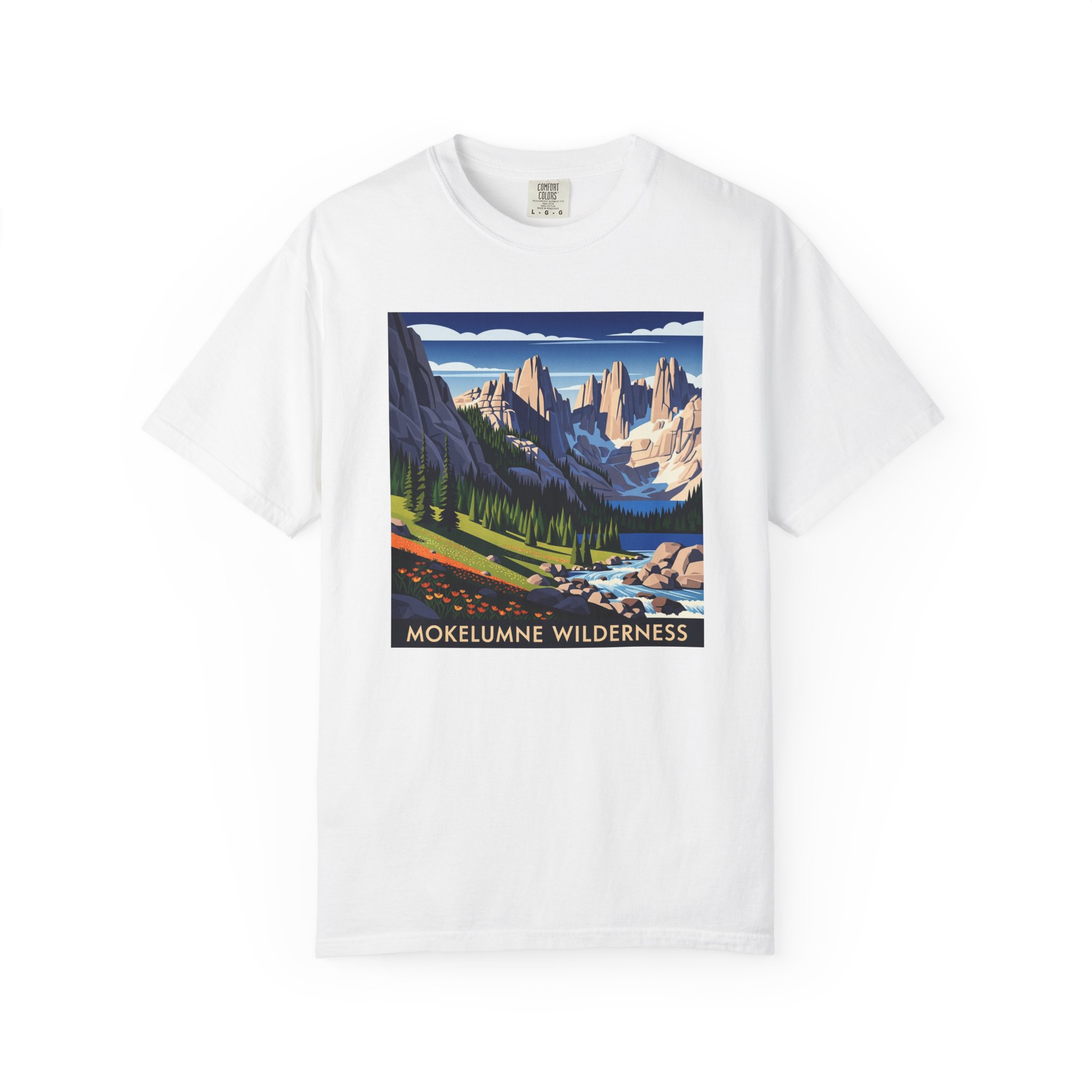 Mokelumne Wilderness WPA Style Unisex T-shirt