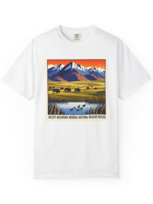 Rocky Mountain Arsenal National Wildlife Refuge WPA Style Unisex T-shirt