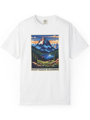 Mount Massive Wilderness WPA Style Unisex T-shirt