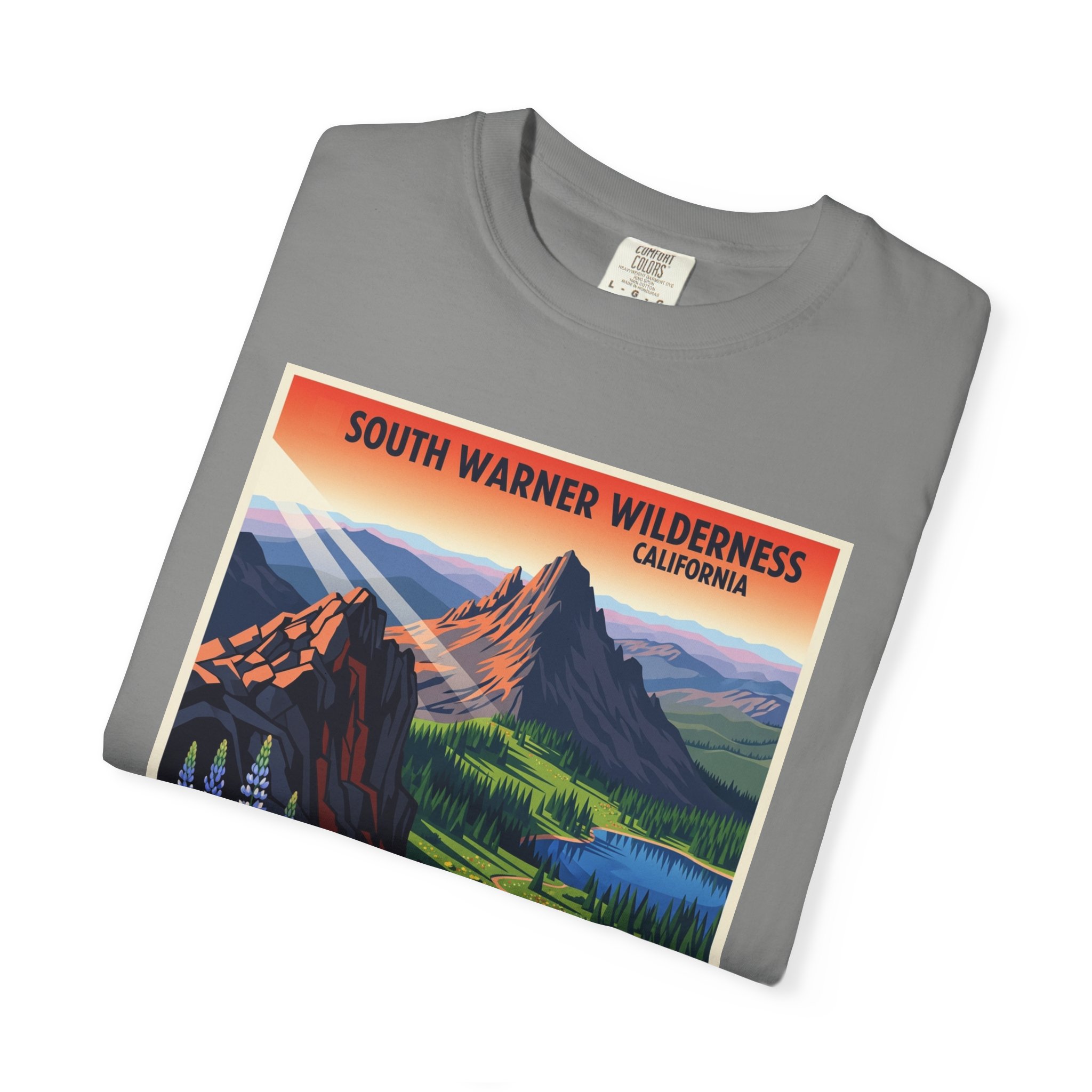 South Warner Wilderness WPA Style Unisex T-shirt - Image 9