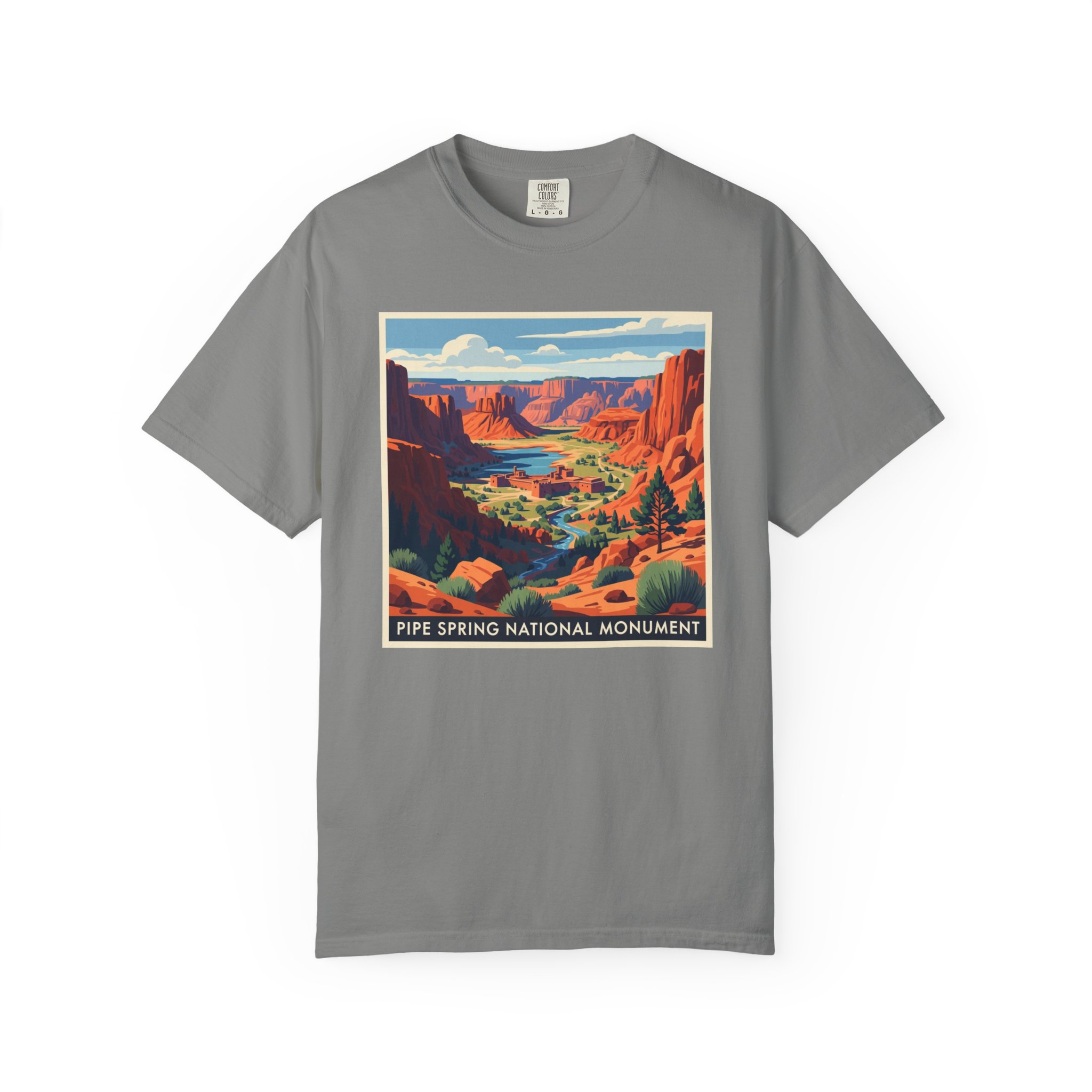 Pipe Spring National Monument WPA Style Unisex T-shirt - Image 7