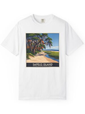 Sapelo Island National Estuarine Research Reserve WPA Style Unisex T-shirt