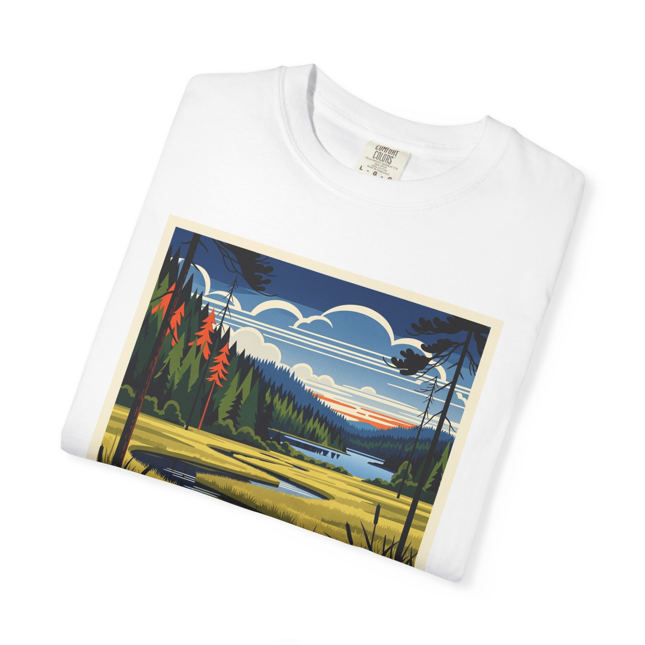 Seney Wilderness WPA Style Unisex T-shirt - Image 3