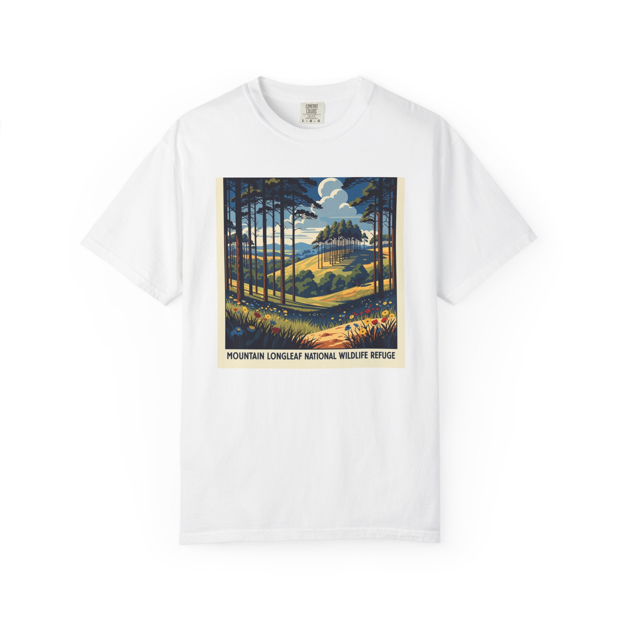 Mountain Longleaf National Wildlife Refuge WPA Style Unisex T-shirt