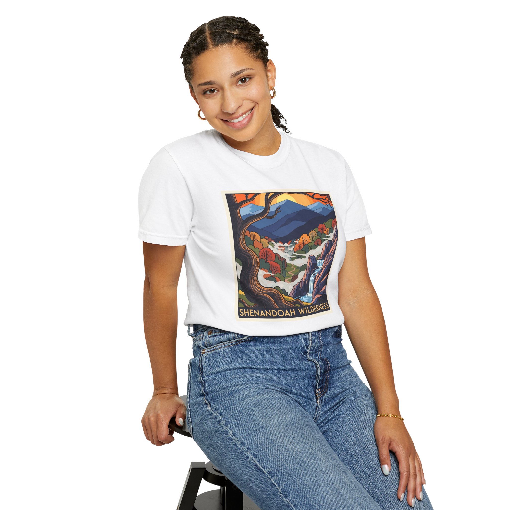 Shenandoah Wilderness WPA Style Unisex T-shirt - Image 5