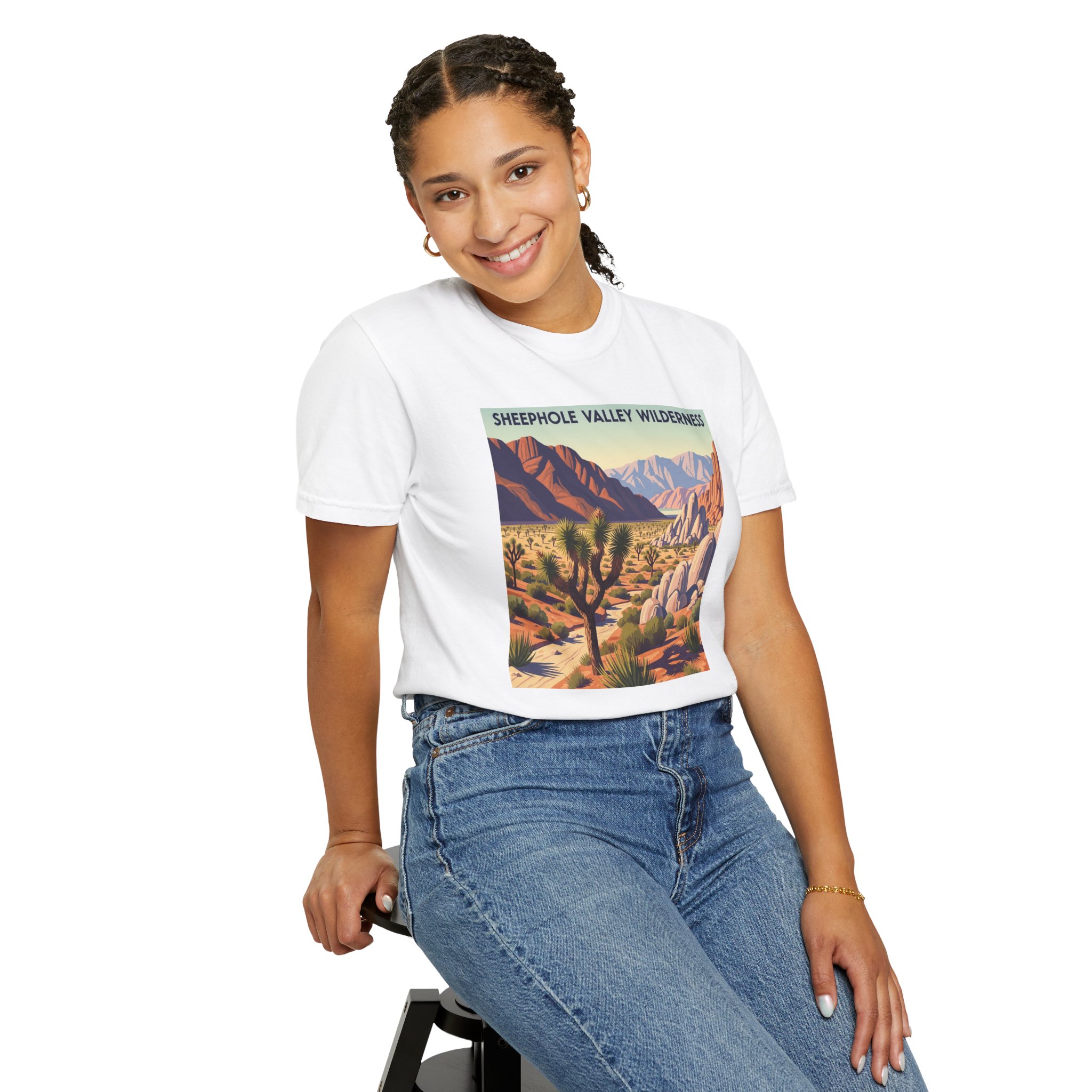 Sheephole Valley Wilderness WPA Style Unisex T-shirt - Image 5